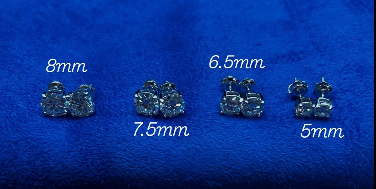 Stud Earrings 5MM-8MM