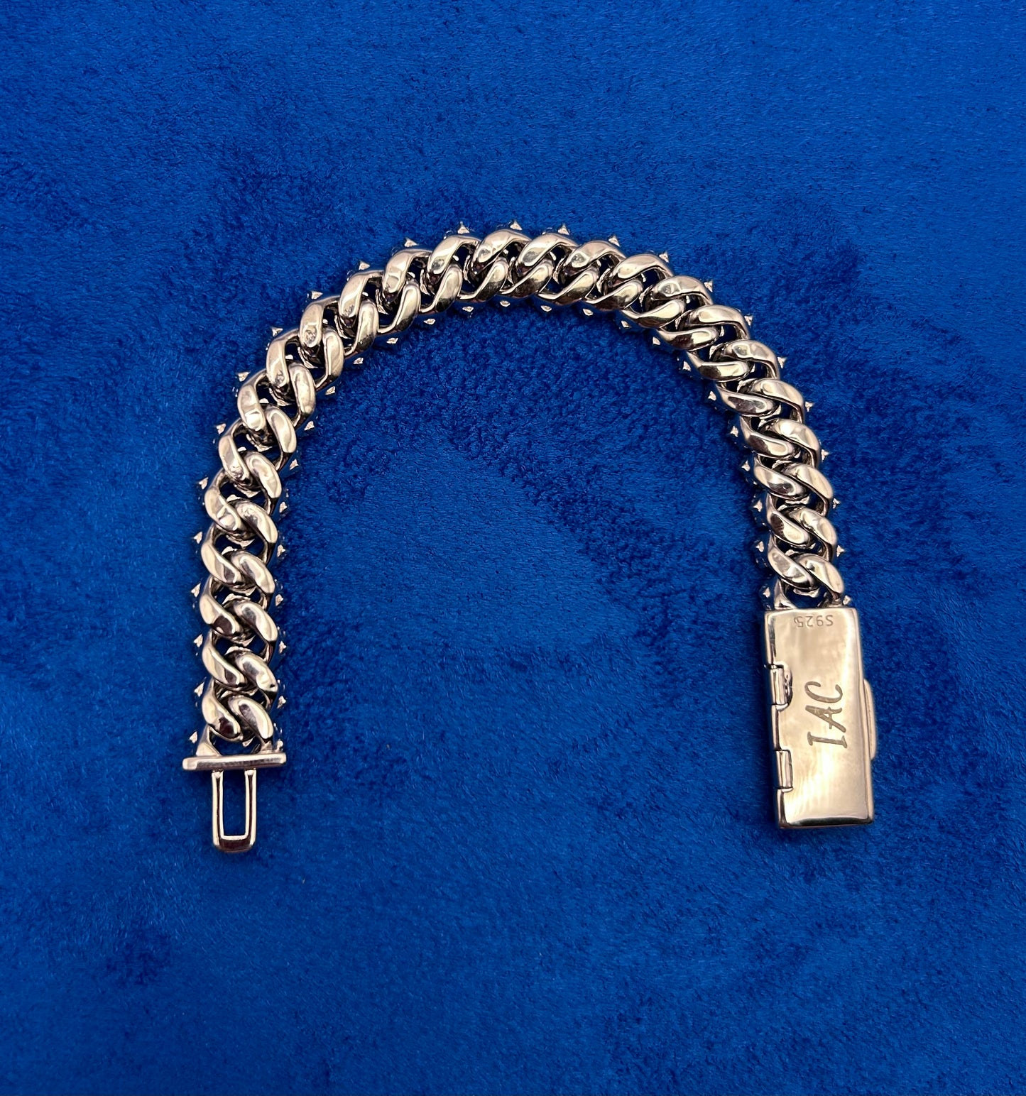 Moissanite Cuban Link Bracelet 12MM