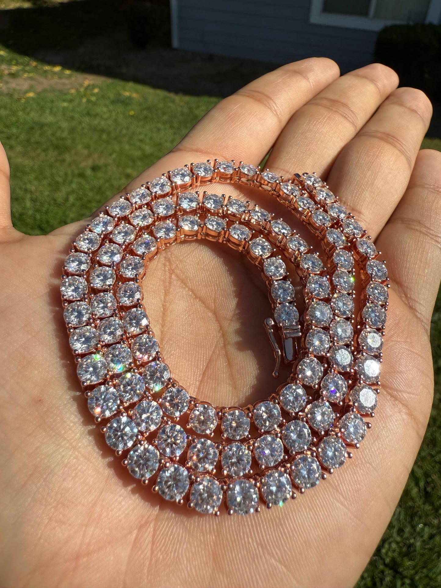 5MM Rose Gold Tennis Chain