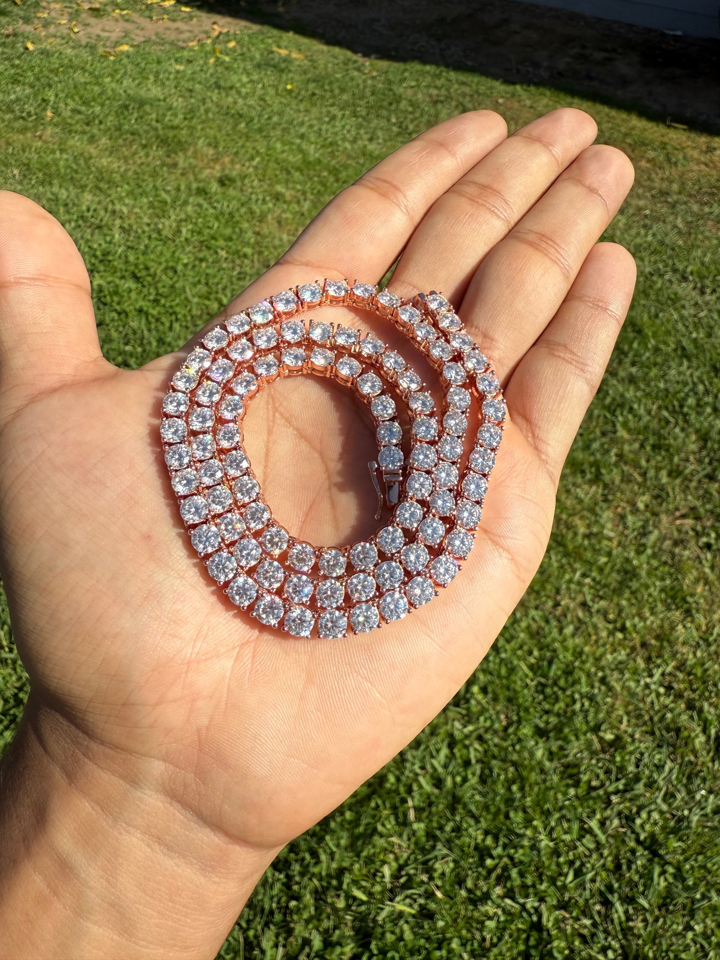 5MM Rose Gold Tennis Chain