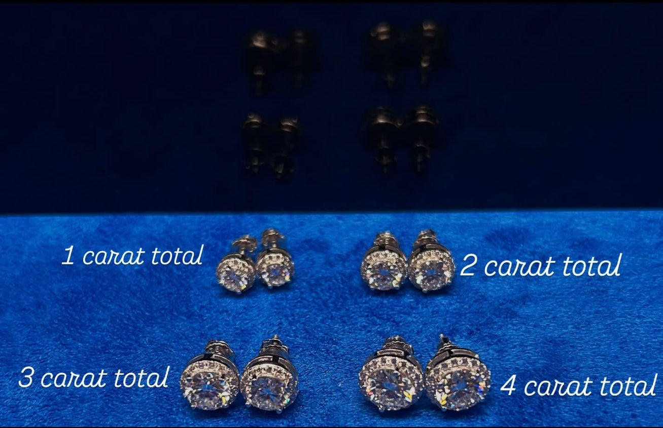 Halo Earrings 5MM-8MM