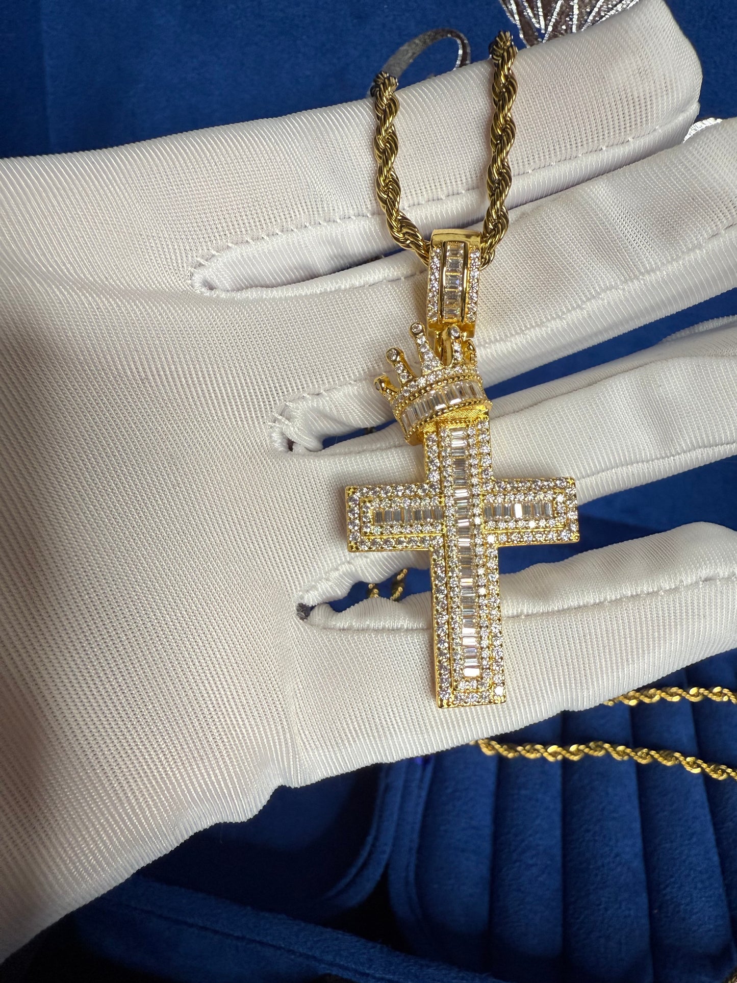 King Crown Cross Pendant