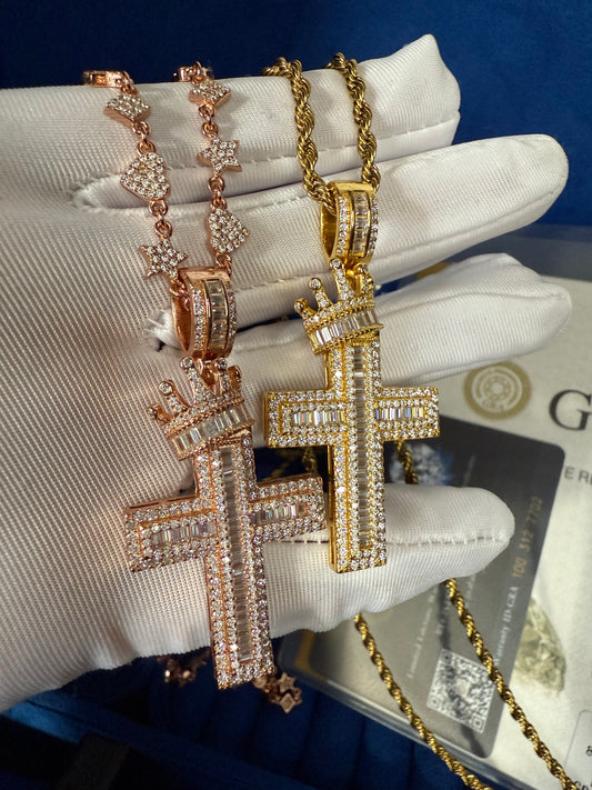 King Crown Cross Pendant