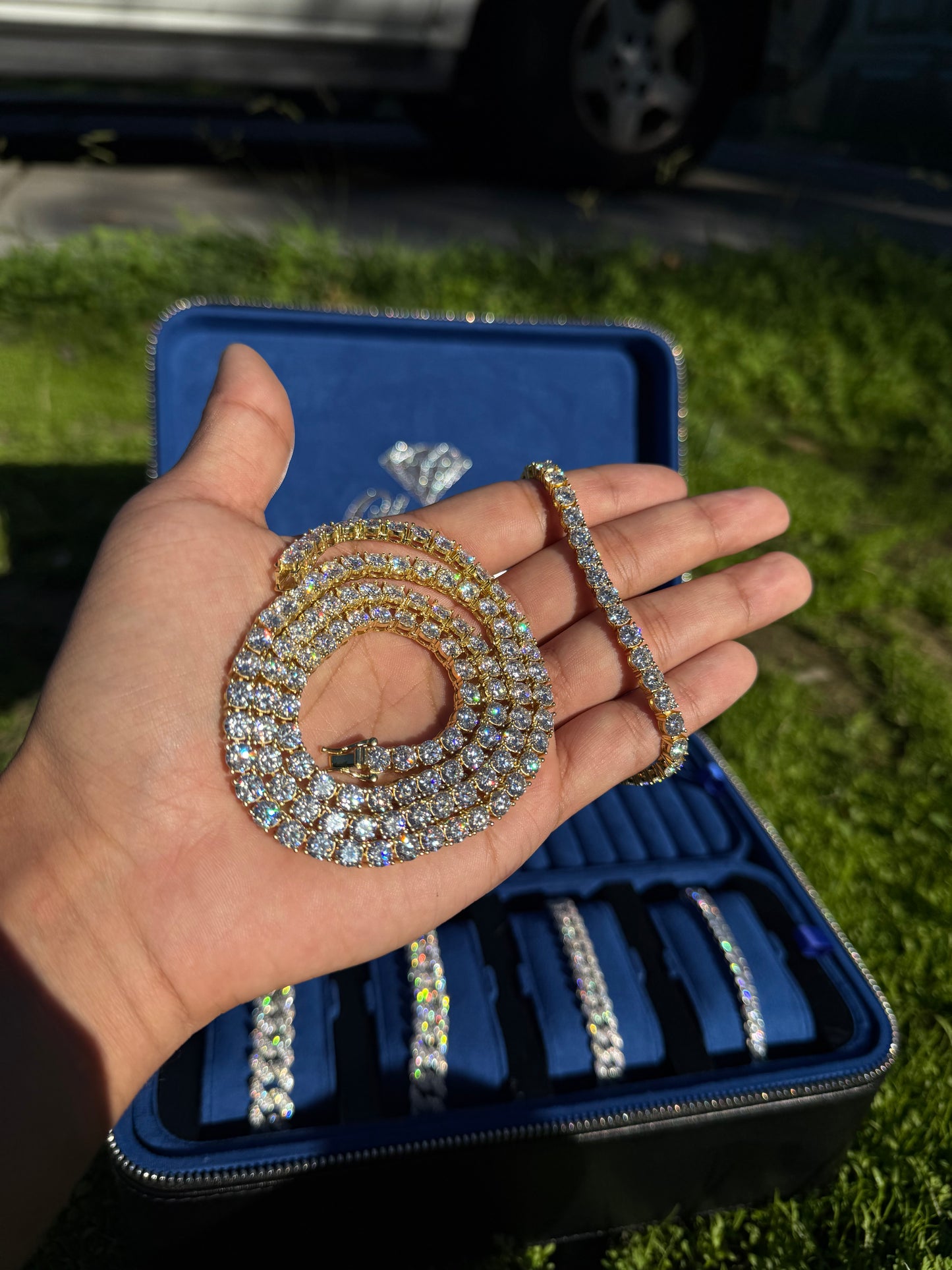 5MM Yellow Gold Tennis Chain