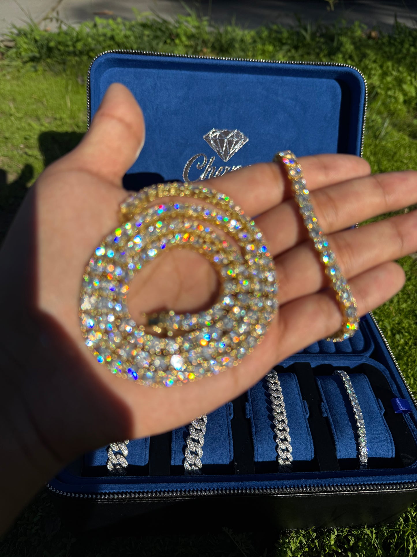 5MM Yellow Gold Tennis Chain