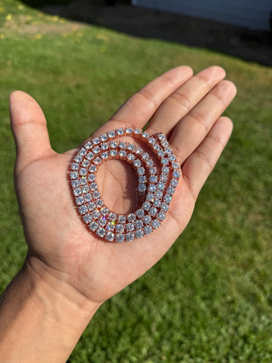 5MM Rose Gold Tennis Chain