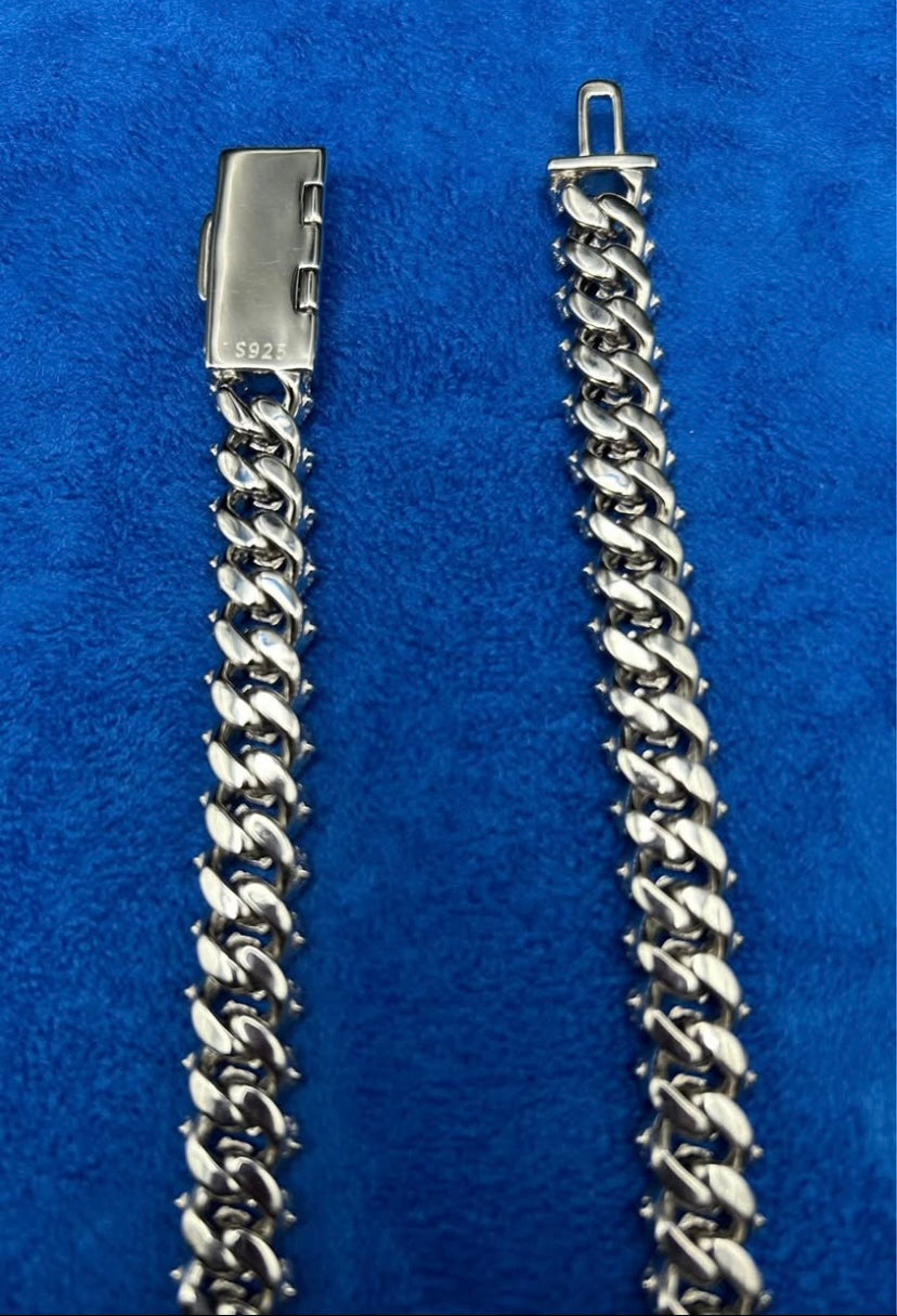 Moissanite Cuban Link Chain 12MM